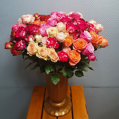 Кустовая роза 50-60см